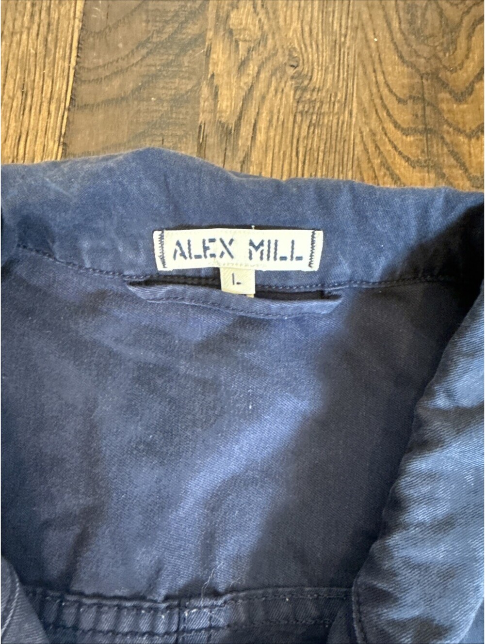 Alex Mill Utility Denim Jumpsuit Women’s L – Belted Workwear One Piece – Blue – - Picture 4 of 7